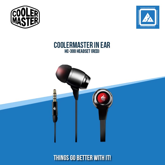 COOLERMASTER IN EAR HC-300 HEADSET (RED)