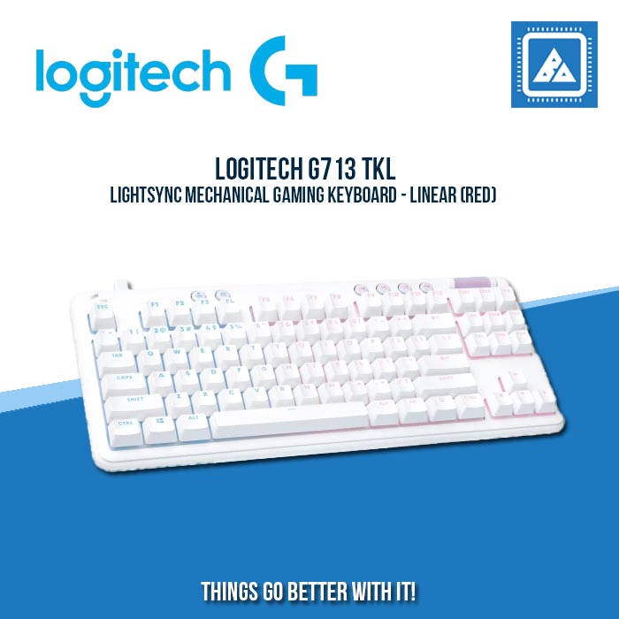 LOGITECH G713 TKL LIGHTSYNC MECHANICAL GAMING KEYBOARD - LINEAR (RED)