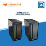 COUGAR DARKBLADER X7 ( TRANSLUCENT BLACK | MIDNIGHT GREEN ) RGB / MID TOWER / Tempered Glass
