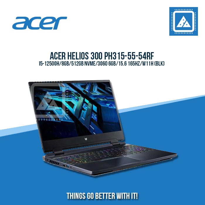 ACER HELIOS 300 PH315-55-54RF I5-12500H | Gaming Laptop And AutoCAD Users
