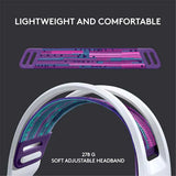 LOGITECH G733 LIGHTSPEED WIRELESS RGB GAMING HEADSET (WHITE | BLACK) W/ HEADSET STAND