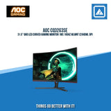 AOC CQ32G3SE 31.5" QHD LED CURVED GAMING MONITOR 1MS 165HZ WLMNT (2XHDMI, DP)