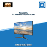 AOC 22B1HS 21.5" WIDE BLACK FHD LED IPS MONITOR (VGA, HDMI)