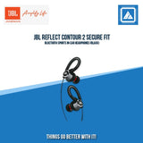 JBL REFLECT CONTOUR 2 SECURE FIT BLUETOOTH SPORTS IN-EAR HEADPHONES (BLACK)