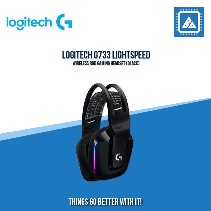LOGITECH G733 LIGHTSPEED WIRELESS RGB GAMING HEADSET (BLACK)