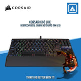CORSAIR K65 LUX RGB MECHANICAL GAMING KEYBOARD (MX RED)
