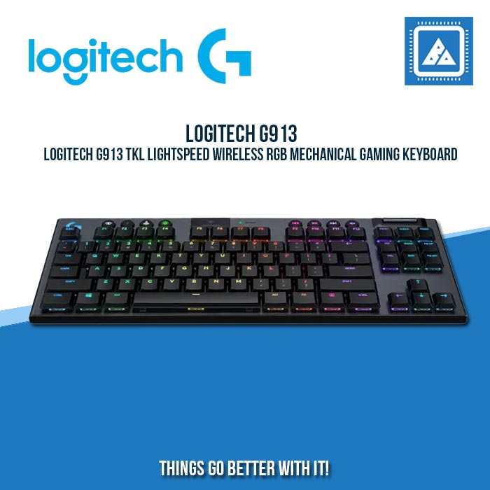 LOGITECH G913 TKL LIGHTSPEED WIRELESS RGB MECHANICAL GAMING