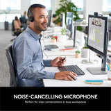 Logitech H370 USB Computer Headset Digital Sound Noise Canceling Mic