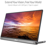 ASUS ZENSCREEN MB16AC PORTABLE 15.6" FHD IPS MONITOR (TYPE-C)