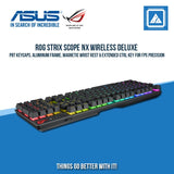 ASUS ROG STRIX SCOPE NX WIRELESS DELUXE RGB MECHANICAL GAMING KEYBOARD (BLUE SWITCH)