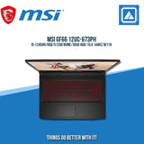 MSI GF66 12UC-673PH I5-12450H/8GB/512GB NVME/3050 4GB | BEST FOR FREELANCERS LAPTOP