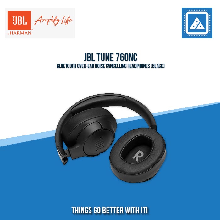 JBL Tune 760NC Bluetooth Noise Cancelling Headphones (Black