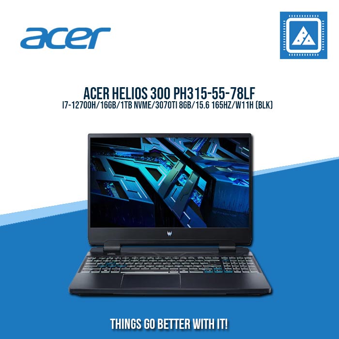 ACER HELIOS 300 PH315-55-78LF I7-12700H  | Gaming Laptop And AutoCAD Users