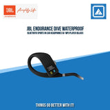 JBL ENDURANCE DIVE WATERPROOF BLUETOOTH SPORTS IN-EAR HEADPHONES W/ MP3 PLAYER (BLACK)