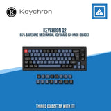 KEYCHRON Q2 65% BAREBONE MECHANICAL KEYBOARD ISO KNOB (BLACK)