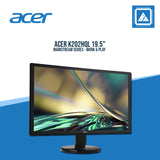 ACER K202HQL 19.5" WIDE LED MONITOR (DB15, HDMI)