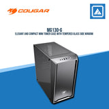 COUGAR CASE MG130 G / MINI-TOWER / TEMPERED GLASS