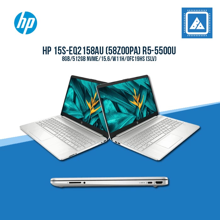 HP 15S-EQ2158AU (58Z00PA) R5-5500U Best for Freelancers and Students