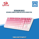 REDRAGON DAKSA MECHANICAL GAMING KEYBOARD (RED SWITCH) GRADIENT PINK