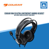 COUGAR VM410 ULTRA LIGHTWEIGHT GAMING HEADSET W/NOISE CANCELLATION MIC 3.5MM (GRAY)