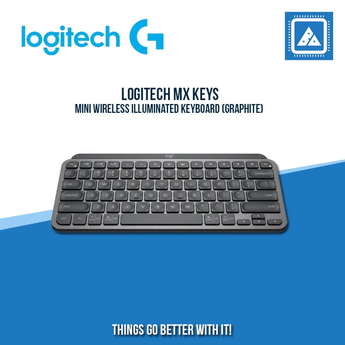 LOGITECH MX KEYS MINI WIRELESS ILLUMINATED KEYBOARD (GRAPHITE ...