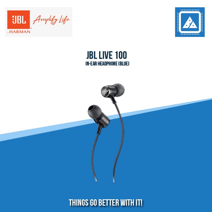 JBL LIVE 100 IN-EAR HEADPHONE (BLUE)