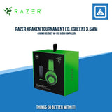 RAZER KRAKEN TOURNAMENT ED. (GREEN) 3.5MM GAMING HEADSET W/ USB AUDIO CONTRLLR