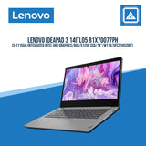 Lenovo IdeaPad 3 14ITL05 81X70077PH/i3-1115G4/Integrated Intel UHD Graphics/ Best for Students and Freelancers  /W11H/OFC21HS(GRY)