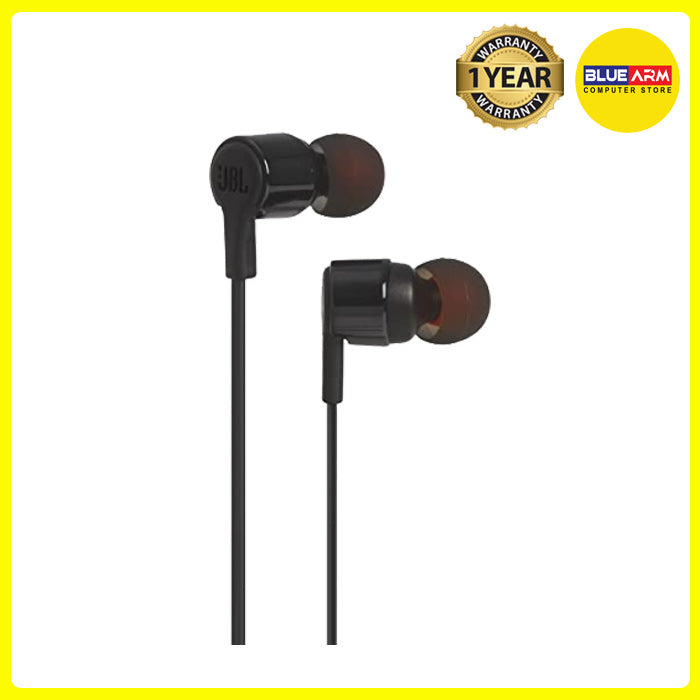 JBL T210 IN EAR HEADPHONES BLACK BlueArm Computer Store