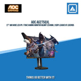 AOC AG275QXL 27" QHD WIDE LED IPS 170HZ GAMING MONITOR WLMNT (2XHDMI, 2XDP) LEAGUE OF LEGENDS