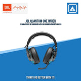 JBL QUANTUM ONE WIRED 3.5MM/USB-C 3D SURROUND OVER-EAR GAMING HEADSET (BLACK)