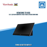 VIEWSONIC TD1655 15.6" LED FHD IPS MONITOR W/ MULTI TOUCH & SPEAKER (MINI HDMI)