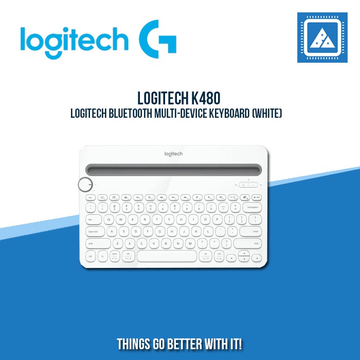 LOGITECH BLUETOOTH MULTI-DEVICE KEYBOARD K480 (WHITE)