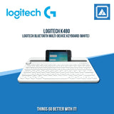 LOGITECH BLUETOOTH MULTI-DEVICE KEYBOARD K480 (WHITE)
