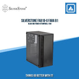 SILVERSTONE FAB1B-G FARA B1 BLACK MID TOWER W TEMPERED, 1FAN