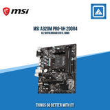 MSI A320M PRO-VH 2DDR4 M.2 MOTHERBOARD (DB15, HDMI)