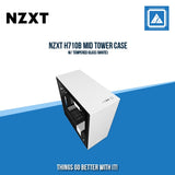 NZXT H710B MID TOWER CASE W/ TEMPERED GLASS (WHITE)