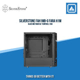 SILVERSTONE FAH1MB-G FARA H1M BLACK MID TOWER W/ TEMPERED, 1FAN