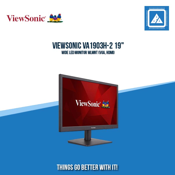 VIEWSONIC VA1903H-2 19" WIDE LED MONITOR WLMNT (VGA, HDMI)