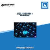 STEELSERIES APEX 3 RGB GAMING KEYBOARD