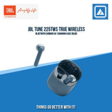 JBL TUNE 225TWS TRUE WIRELESS BLUETOOTH EARBUDS W/ CHARGING CASE (BLUE)