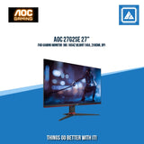 AOC 27G2SE 27" FHD GAMING MONITOR 1MS 165HZ WLMNT (VGA, 2XHDMI, DP)