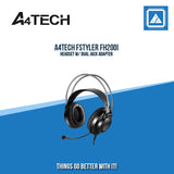 A4TECH FSTYLER FH200I HEADSET W/ DUAL JACK ADAPTER