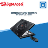REDRAGON IVY LAPTOP RGB COOLER W/ ADJ HEIGHT BLACK 2 USB PORT