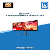 AOC AG493UCX 49" DUAL QHD LED CURVED GAMING MONITOR 1MS 120HZ (HDMI, DP,TYPE-C, USB3.0)