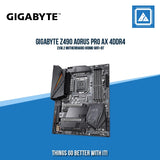 GIGABYTE Z490 AORUS PRO AX 4DDR4 2XM.2 MOTHERBOARD (HDMI) WIFI+BT