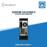 SILVERSTONE TJ10S-W TEMJIN 10 SILVER 4BAY FULL TOWER W/ WINDOW & COVER