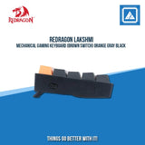 MECHANICAL GAMING KEYBOARD (BROWN SWITCH) ORANGE GRAY BLACK