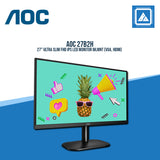AOC 27B2H 27" ULTRA SLIM FHD IPS LED MONITOR WLMNT (VGA, HDMI)