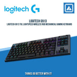 LOGITECH G913 TKL LIGHTSPEED WIRELESS RGB MECHANICAL GAMING KEYBOARD - GL LINEAR